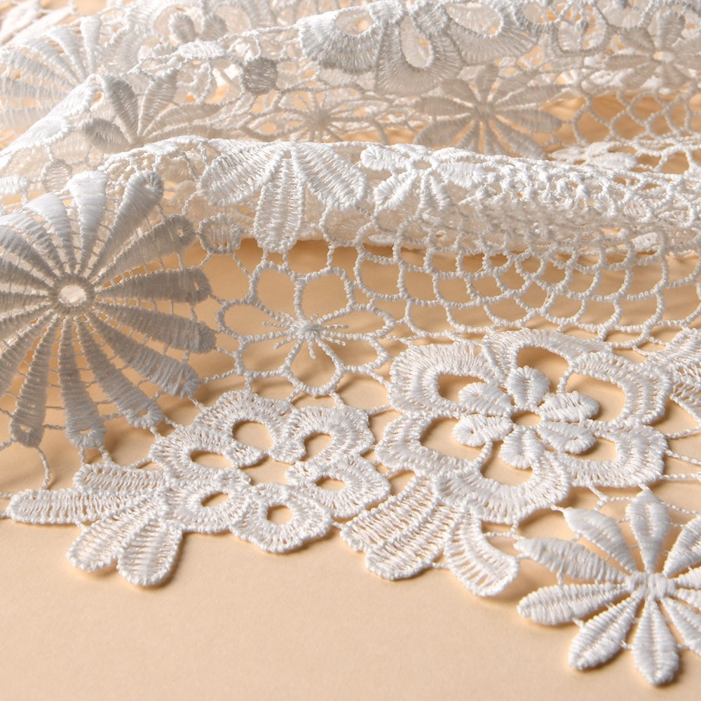 Chemical Lace Fabric, Guipure Dressmaking Lace Fabric