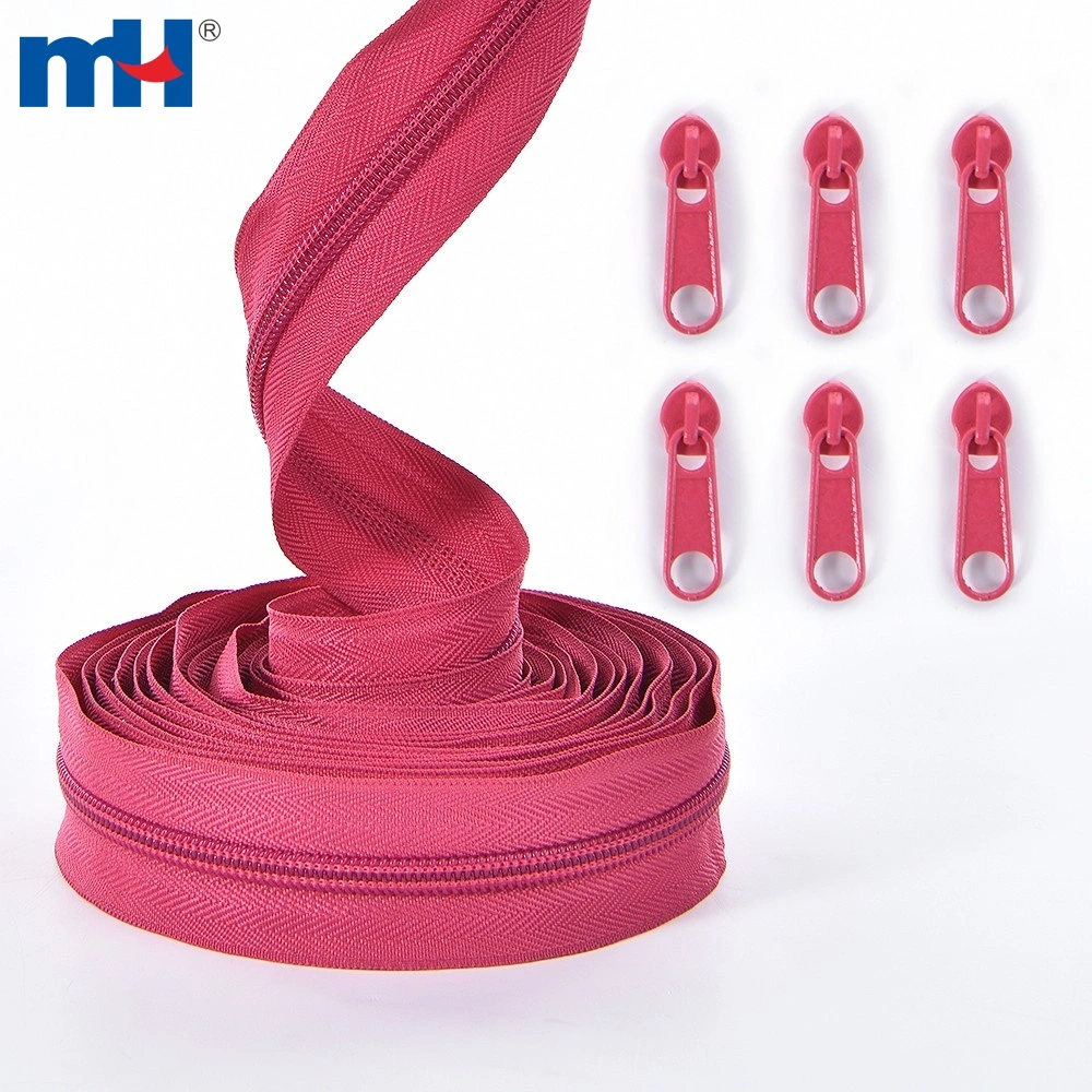 #7 Nylon Coil Zipper Long Chain for Sale