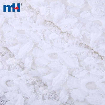 3D Embroidered Lace Fabric