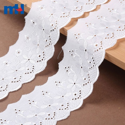 White Eyelet Lace Trim