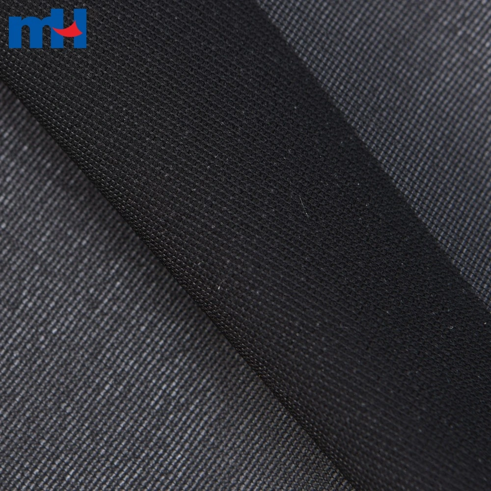 Black Warp Knitted Woven Fusible Interfacing Fabric