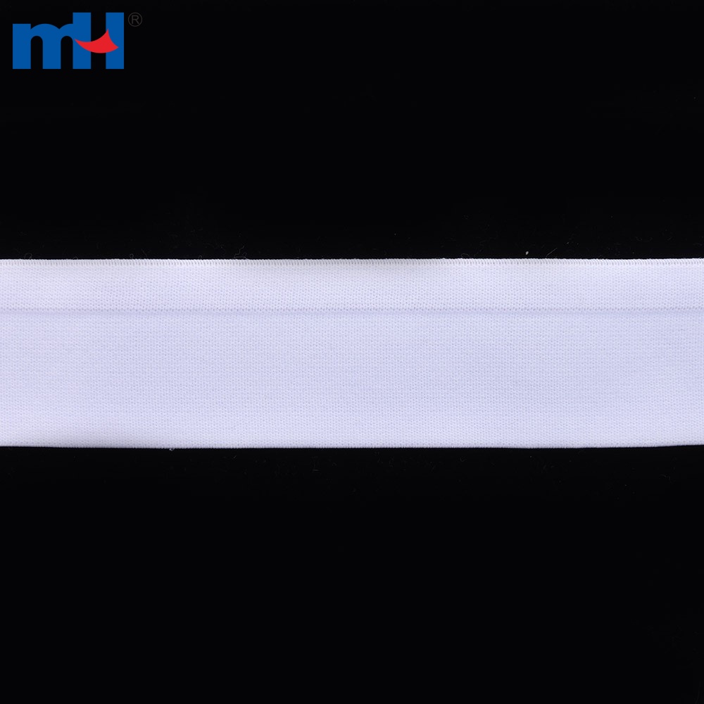 MJTrends: White 1-inch fold-over elastic