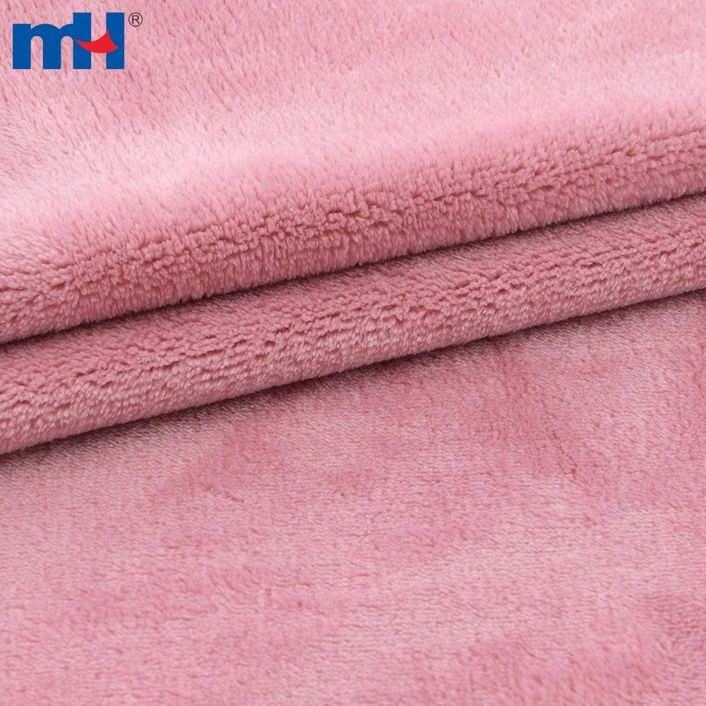 100% Polyester High Quality Flannel Fleece Fabric - China Coral