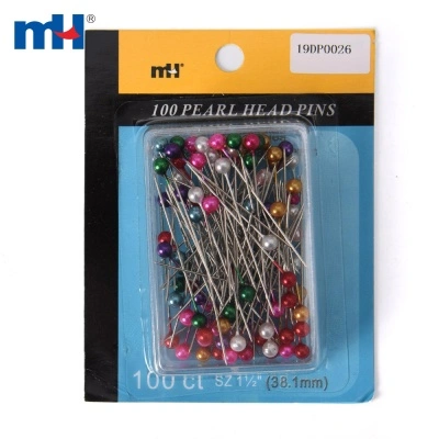 100 Pearl Head Sewing Pins