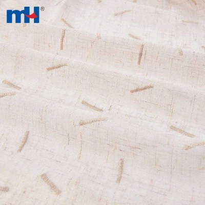 Polyester Linen Sheer Curtains Fabric