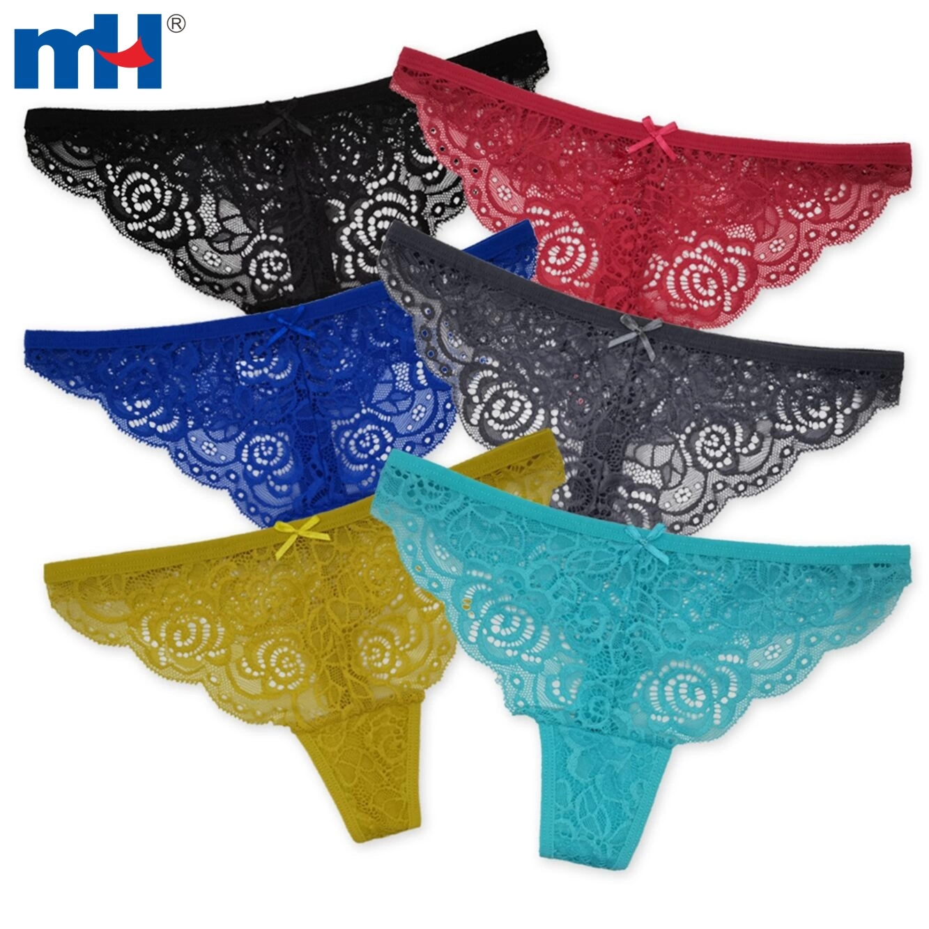 MEIDAYAI Sexy Lace Thongs for Women Underwear Low Rise Hipster Panties 6  Pack Breathable Stretch Tangas Underpants S-2XL : : Clothing,  Shoes