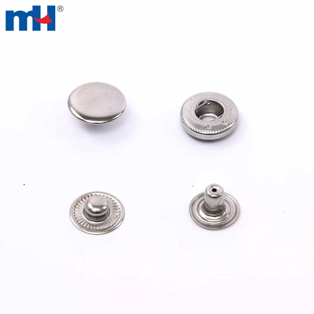 12.5mm Metal Iron Snap Press Stud Cap Button Fastener