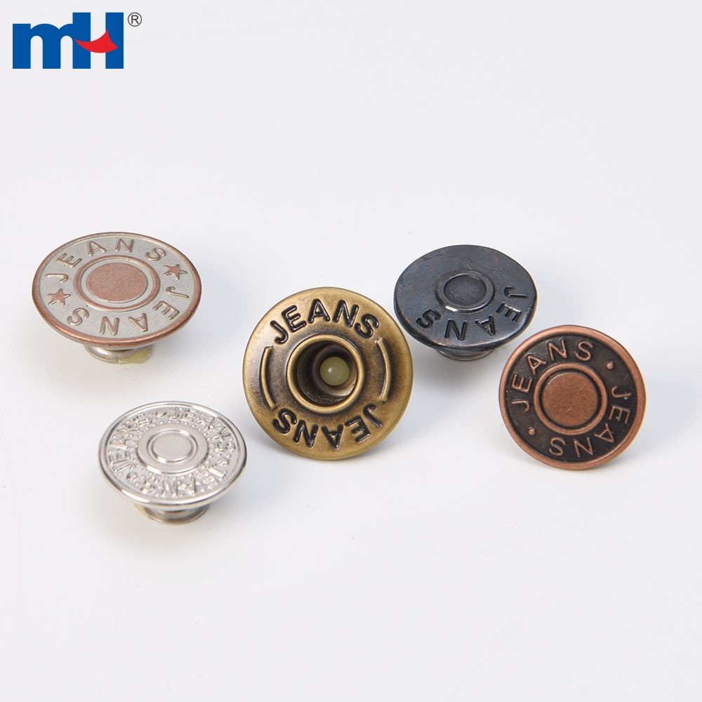 Custom Iron Jeans Tack Replacement Buttons