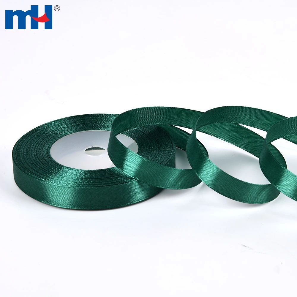 10mm Dark Green Ribbon for Gift Crafting,22M Green Polyester