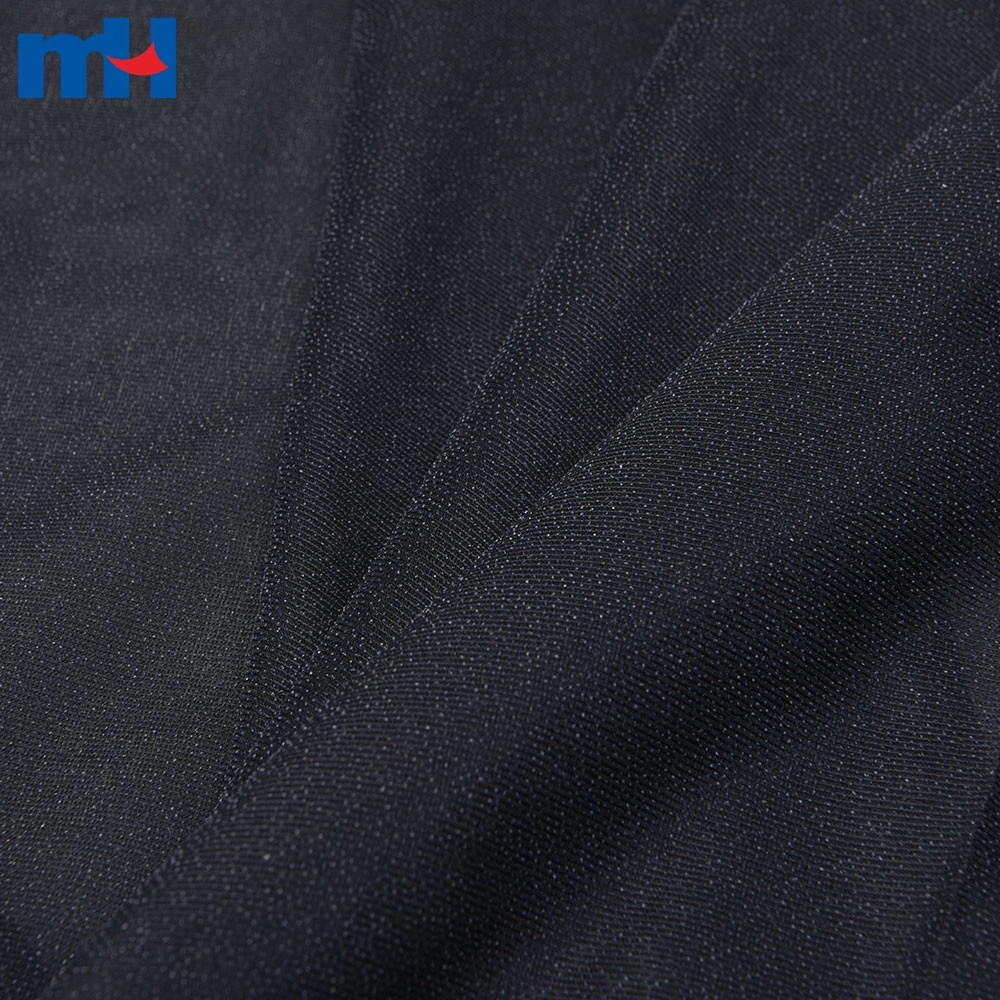 30D Black Warp Knitted Woven Fusible Interlining Fabric (Dense Design)