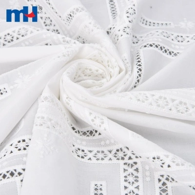 Cotton Laser Embroidery Lace Fabric