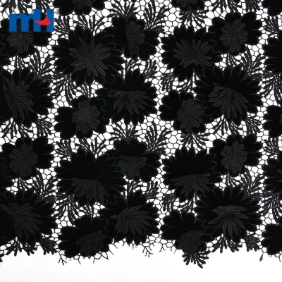Scalloped Laser Cutted Embroidered Fabric
