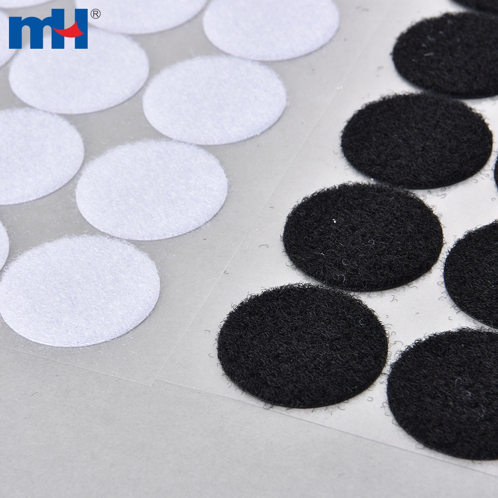 33mm Self Adhesive Sticky Back Dots Coins Hook and Loop Tapes