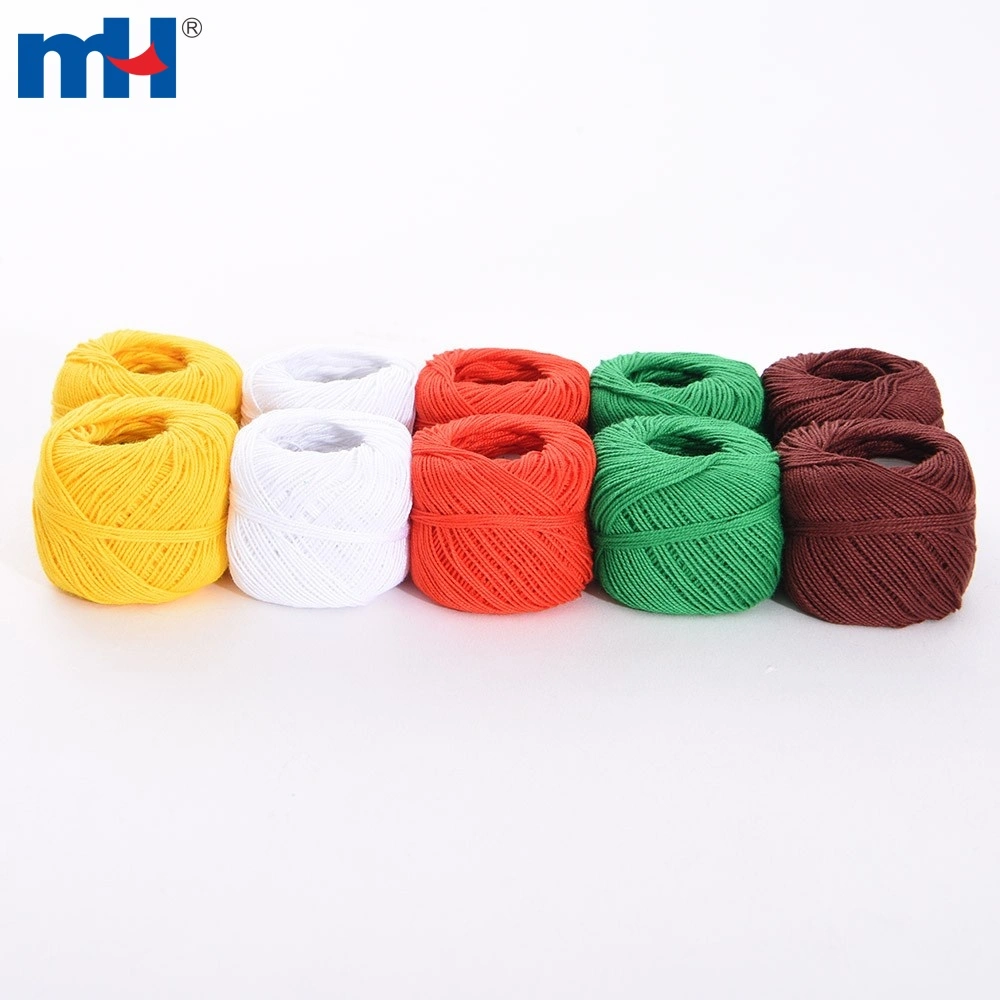 Mercerized Cotton Yarn, red, 20 g/ 1 ball