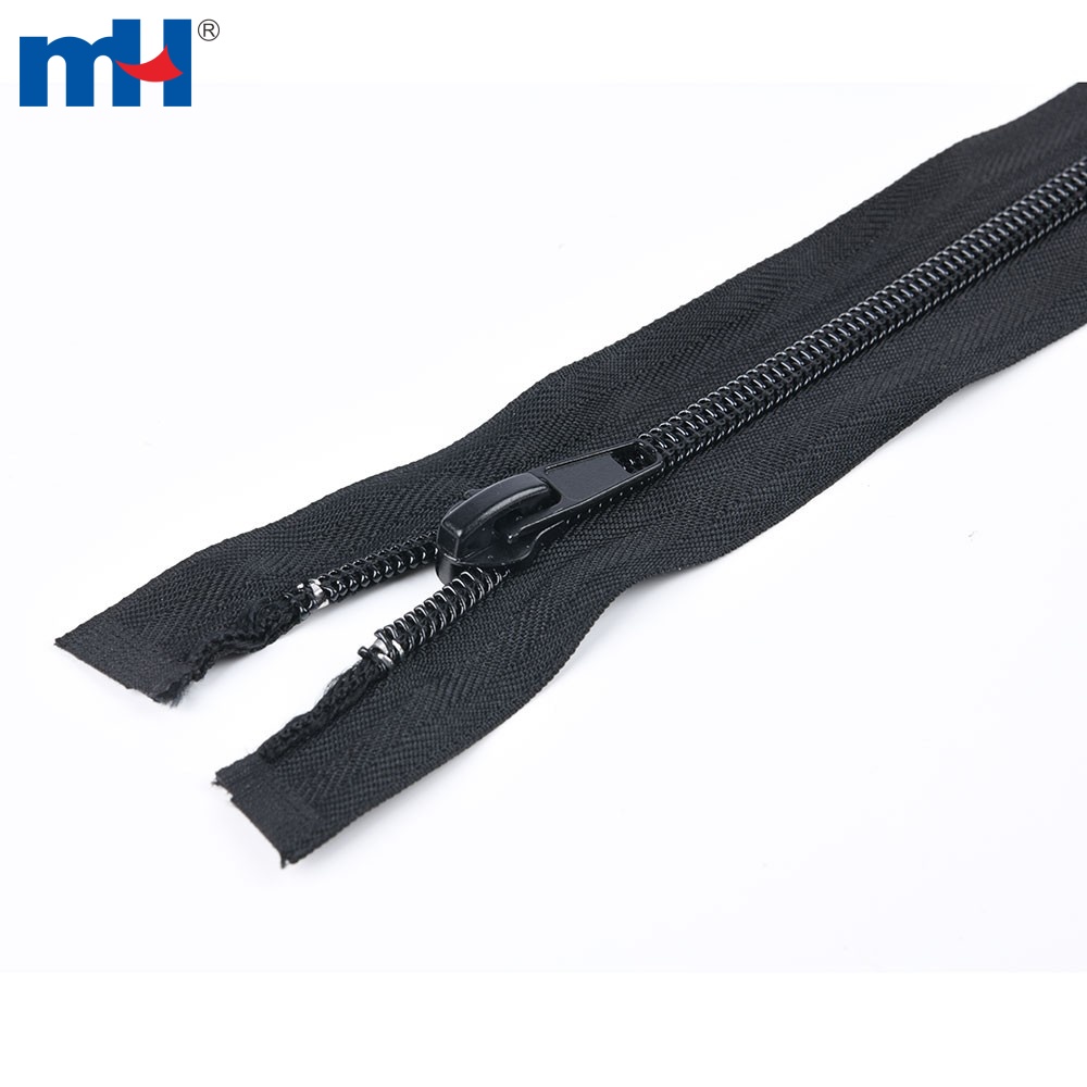 Coil Separating Zipper - 24 - Black #5 Tooth