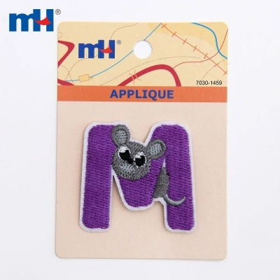 Animal Alphabet M Patches/Applique