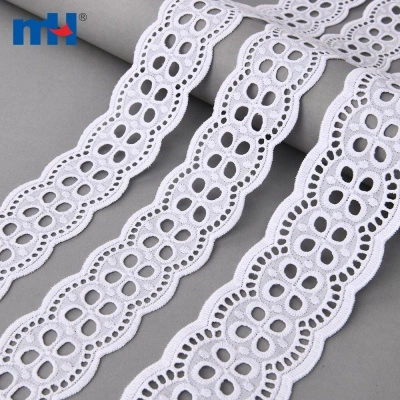 White Cotton Lace Trim