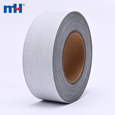 Sew On T/C Silver Lustre Reflective Fabric Tape