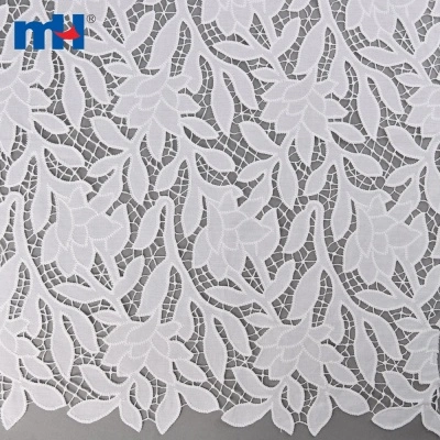 Laser Cutted Embroidered Lace Fabric