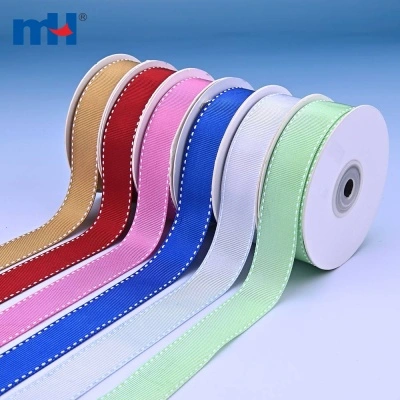 25mm Saddel Stitch Nylon Grosgrain Ribbon