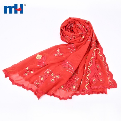 Rhinestone Embroidery Scarves