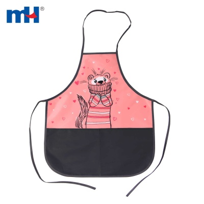 53x44.5cm Cartoon Apron with 2 Pockets