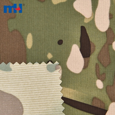 94% Nylon 6% Spandex Camouflage Striped Stretch Fabric