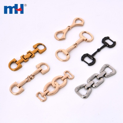 Alloy Metal Shoe Chain Buckle