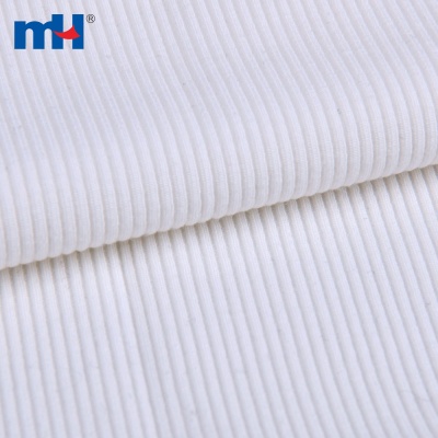 Polyester Modal Spandex 2X2 Rib Knit Fabric