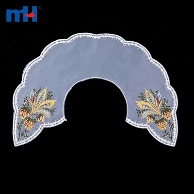 Fake Embroidery Beads Collar Lace
