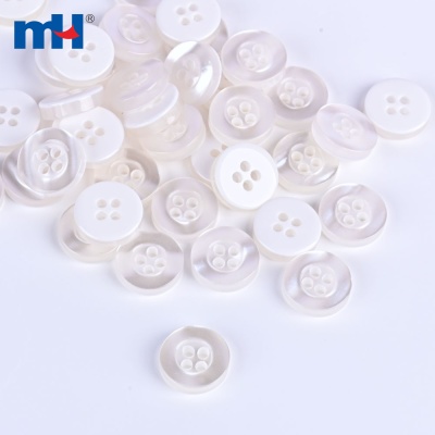 18L 4Holes Pearlescent Resin Button