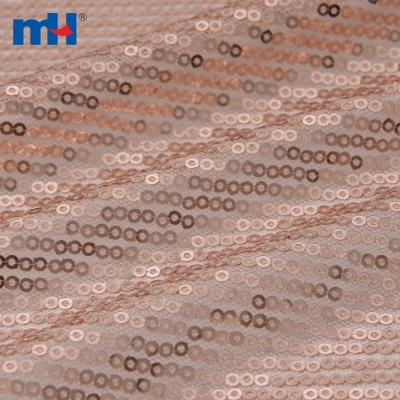 Rose Gold Sequins Fabric