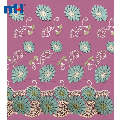 3D Cotton Lace Fabric