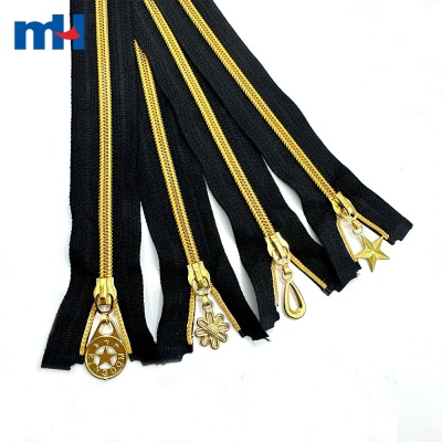 No.5 Nylon Zipper Gold Plated