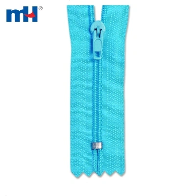 No.3 Nylon Zipper with Cord(4 Line),C/E,A/L