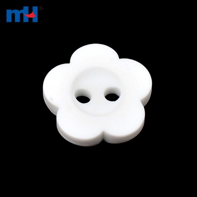 2 Holes Flower Resin Button