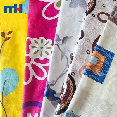 Printed Brushed Bed Sheet Fabric