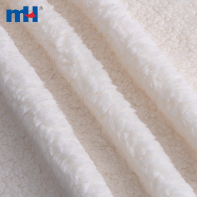 Single Sided Polyester Sherpa Fleece Fabric