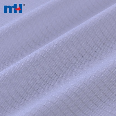 Jacquard Check Interlock Knitted Fabric