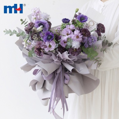 Solid Color Floral Wrapping Paper