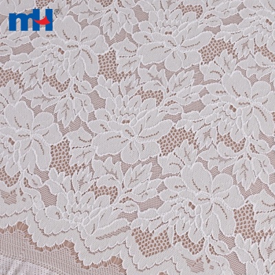 White Stretch Lace Fabric