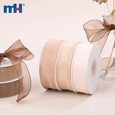 1 inch Polyester Stiff Edged Organza Ribbon