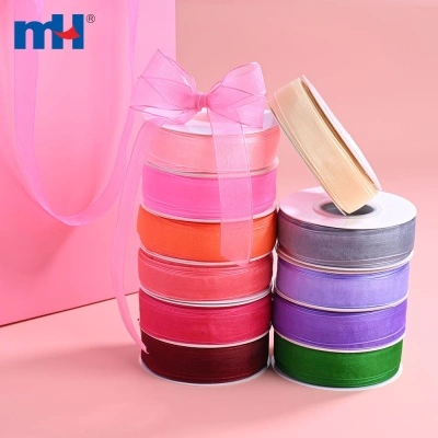 Thick Edged Organza Ribbon