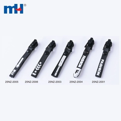3# Reversed Self-Locking Zipper Slider with PVC Decorative Zipper Puller