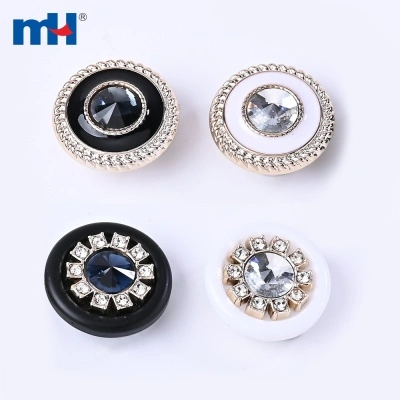 Plastic Rhinestone Button