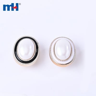 42L Plastic Rhinestone Button