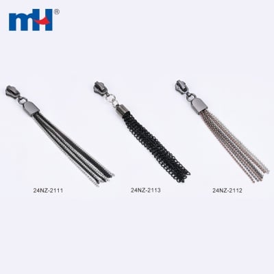 No.3 A/L Zipper Slider with Metal Tassel Puller
