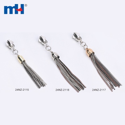 No.5 A/L Zipper Slider with Metal Tassel Puller