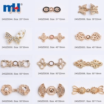 Golden Ornament Clasp Button