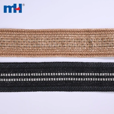 Shoe Upper Strap with Rhinestones